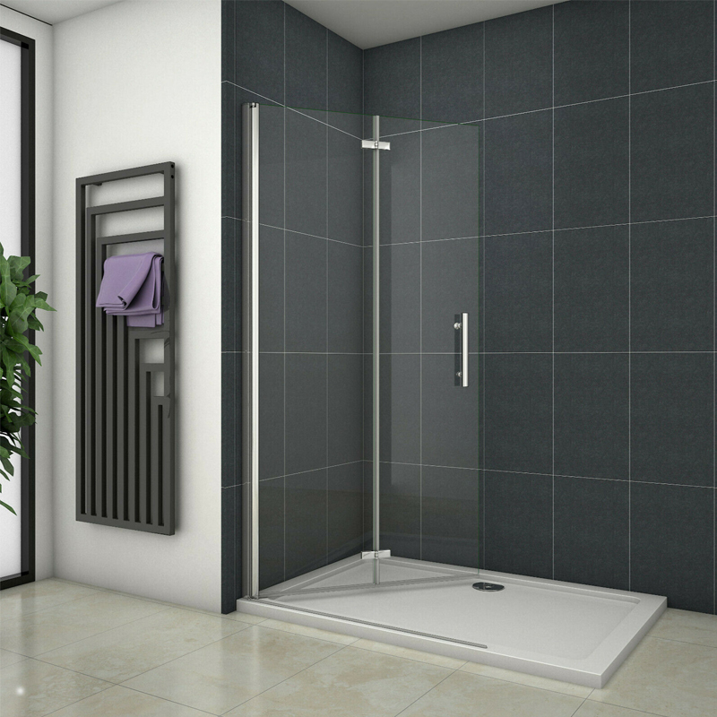 Walk In Wet Room Shower Enclosure Pivot Bifold Glass Door Screen Mm