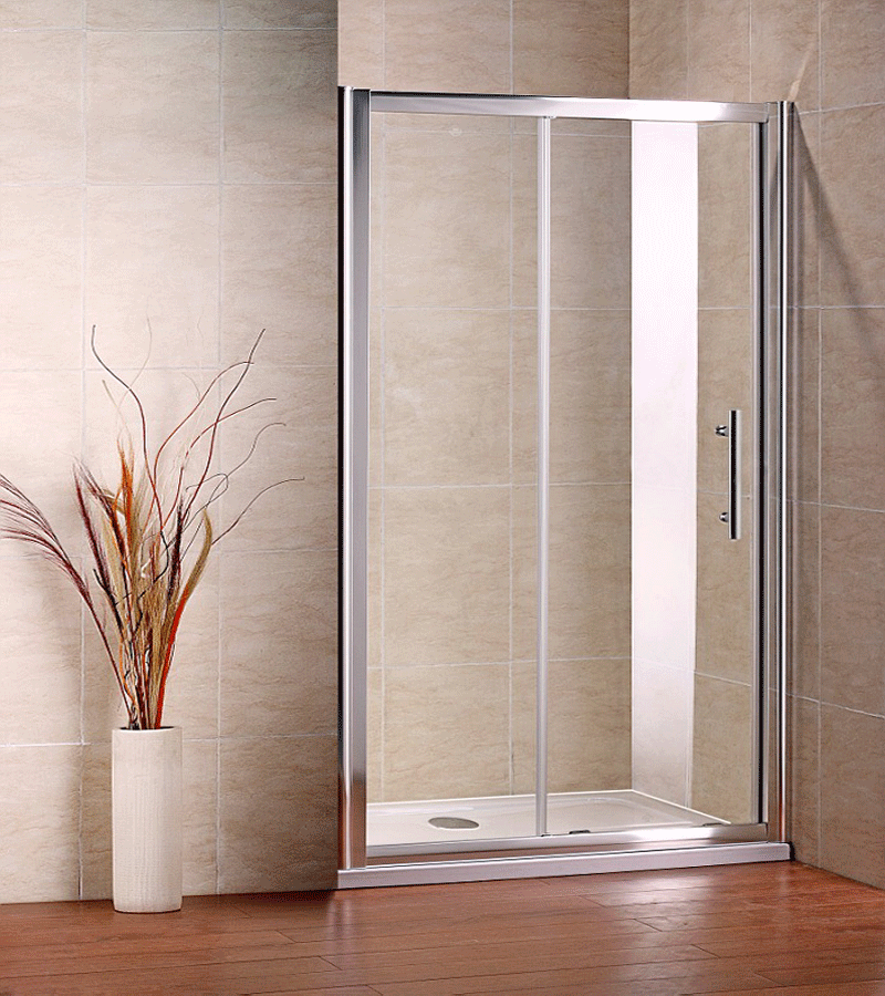 Bathroom Sliding Door Shower Enclosure Screen Cubicle Side Panel And Stone Tray eBay