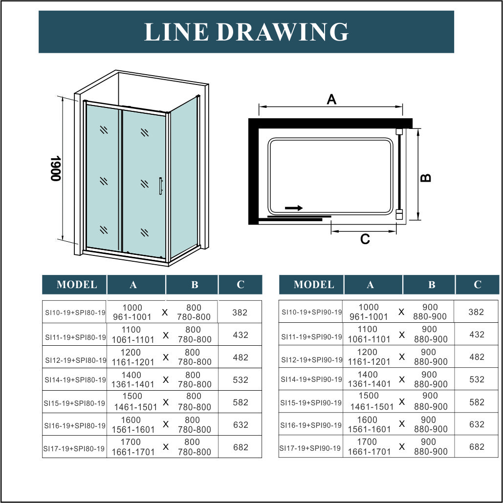 Sliding/Bi fold/Pivot/Walk In/Corner Entry Shower Doors Enclosure Glass ...