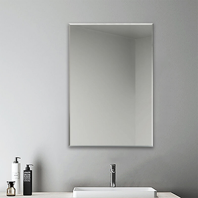 Plain Frameless Wall Mirror Large Full, Hanging Large Unframed Mirror