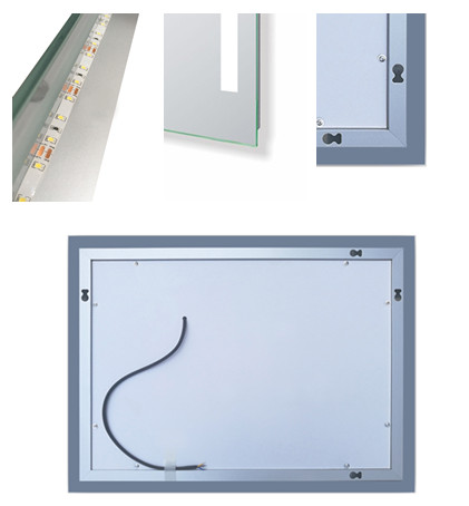 LED BAD Spiegel Wandspiegel 45x60 Badezimmer mit Beleuchtung Touch