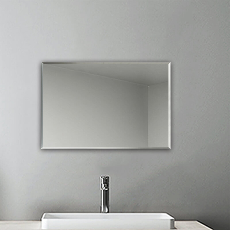 Frameless Unframed Bathroom Badroom Plain Mirror Wall Hanging Fixings Ebay