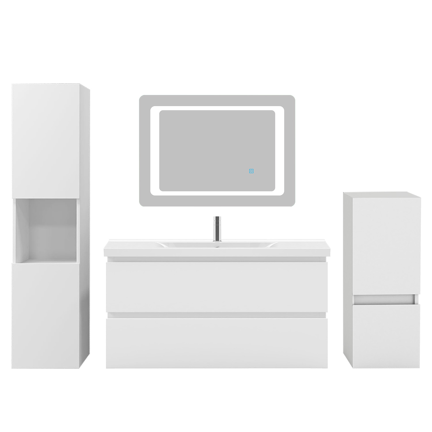 Badmöbel Set 100 cm Waschtisch mit Unterschrank Badezimmermxbel