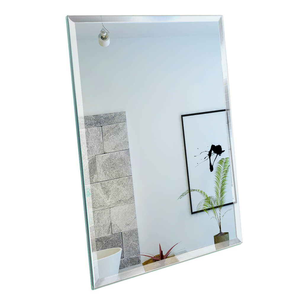 Simple Bedroom Frameless Predrilled Wall Mounted Plain Mirrors 5mm