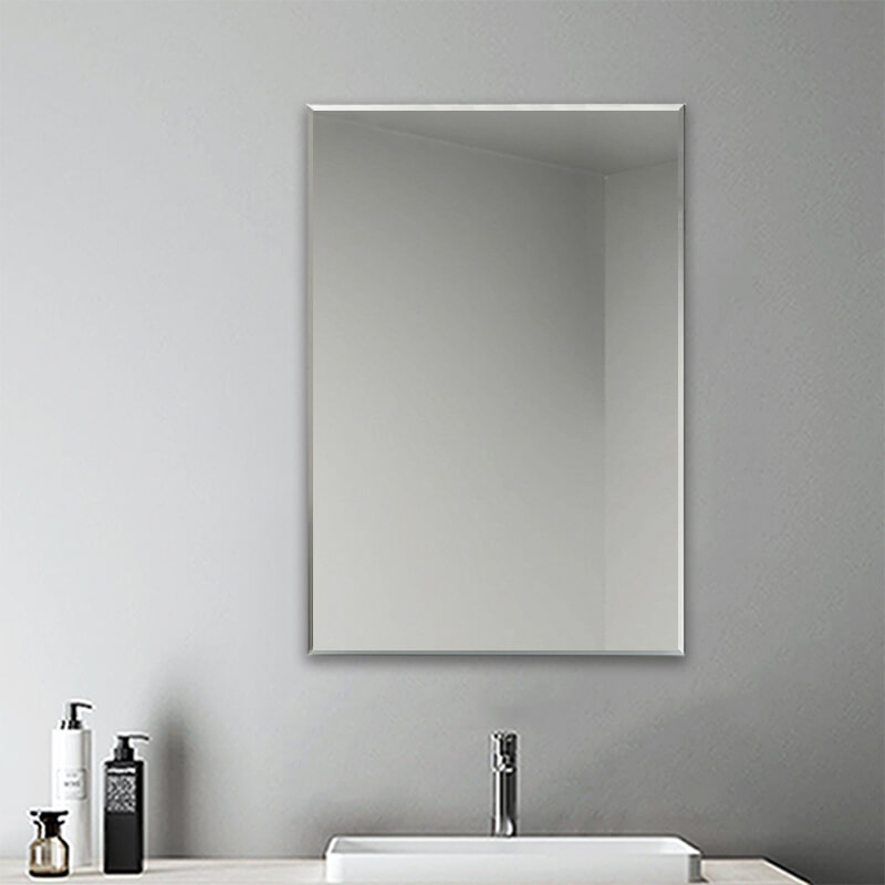 Simple Bedroom Frameless Predrilled Wall Mounted Plain Mirrors 5mm