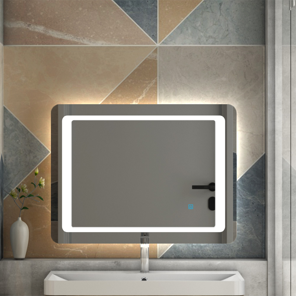 Espejos de baño con luz LED resistente al agua con antivaho montado en