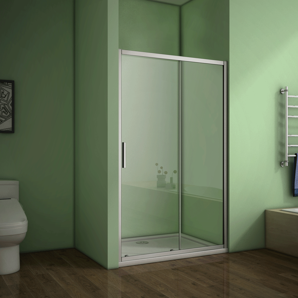 1000/1100/1200/1400mm Sliding Shower Enclosure Glass Door&Side Panel